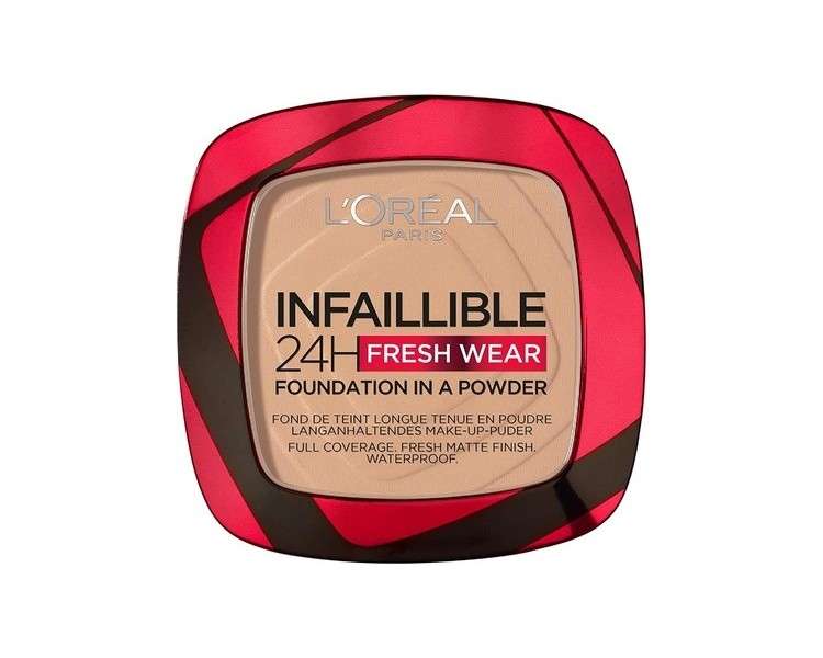 L'Oréal Paris Infaillible 24H Fresh Wear Foundation in a Powder 120 Vanilla 9g