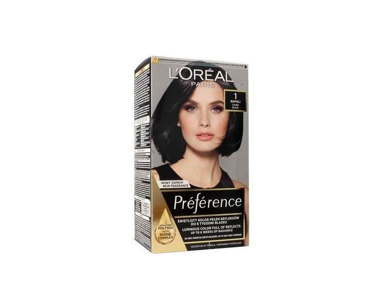 L'Oréal Paris Preference Hair Dye 1 Napoli Black