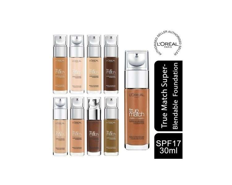 L'Oreal Paris True Match Liquid Foundation SPF 17 30ml