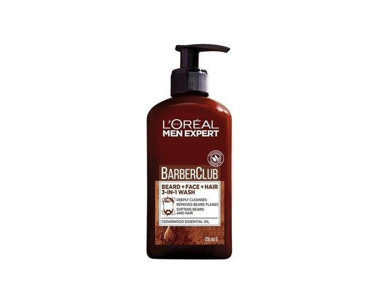 L'Oreal Men Expert Barber Club 3-in-1 Beard, Hair & Face Wash 200ml