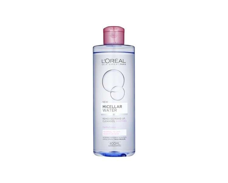 L'Oreal Paris Micellar Water Makeup Remover for Normal to Dry Skin 400ml