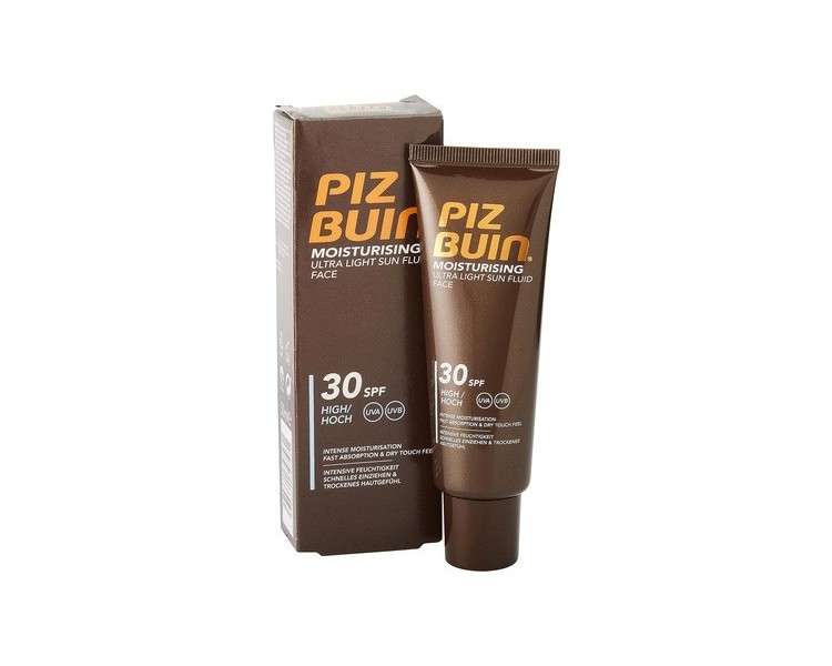 Piz Buin Moisturising Ultra Light Sun Fluid Face SPF 30 50ml