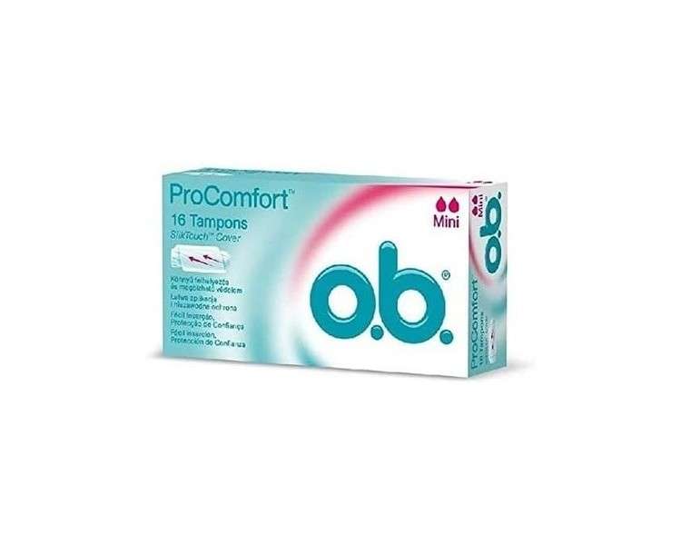 o.b. Pro Comfort Mini Tampons 16 Count