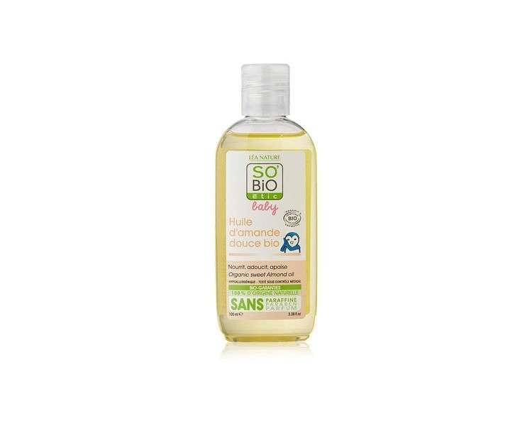 SO'BiO étic Organic Sweet Almond Oil Hypoallergenic 100ml