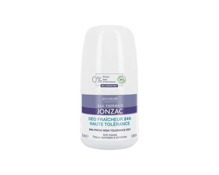 Eau Thermale Jonzac 24h Fresh High Tolerance Deodorant 50ml - Organic Cosmetics