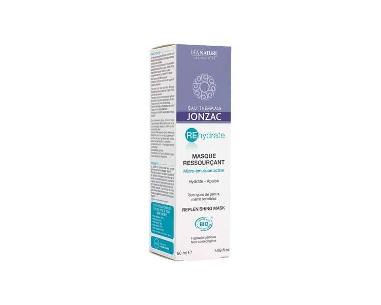 Eau Thermale Jonzac Organic Cosmetic Rehydrate Replenishing Mask 50ml