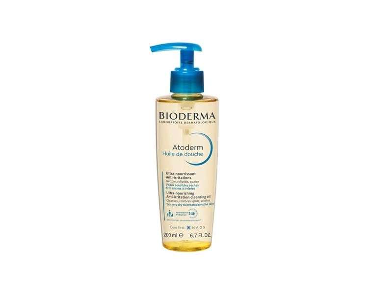 Bioderma Atoderm Shower Oil Nourishing Cleansing Body Wash with Glycerin and Niacinamides 200ml