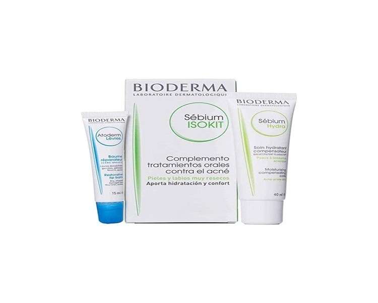 Sebium by Bioderma ISOKIT Facial Cream and Lip Balm 40ml