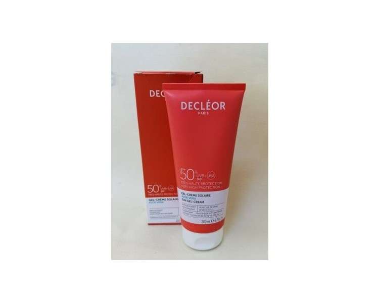 Decleor Sun Gel-Cream with Aloe Vera SPF50 200ml Suncare