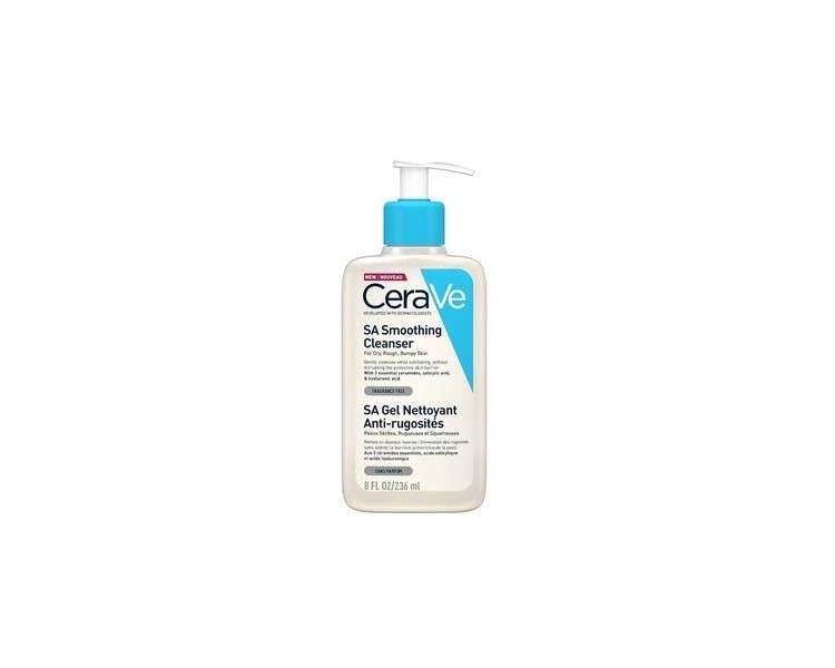 CeraVe SA Smoothing Cleanser 236ml/8oz Face and Body Wash with Salicylic Acid