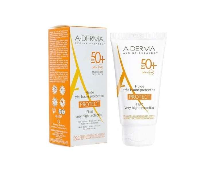 A-DERMA Protect Invisible Fluid Very High Protection SPF50+ 40ml