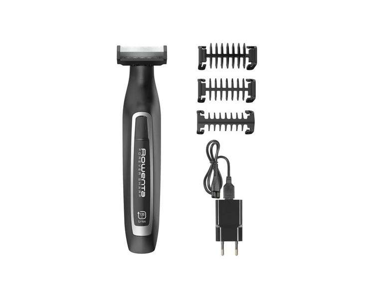 Rowenta Forever Sharp Beard Trimmer TN6000 - Adjustable Lengths: 1, 3, 5mm - 120 Minute Runtime - Stainless Steel Blades - Cordless - Black