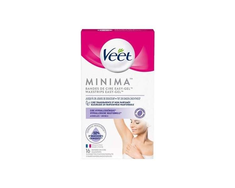 Veet Hair Removal Strips - Armpits - Hypoallergenic Minima