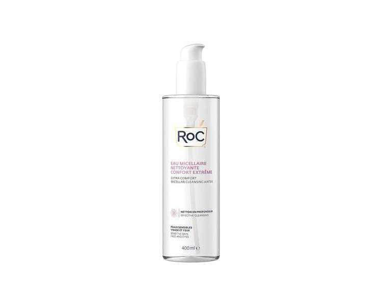 RoC Extra Comfort Micellar Cleansing Water for Sensitive Skin Face and Eyes 400ml