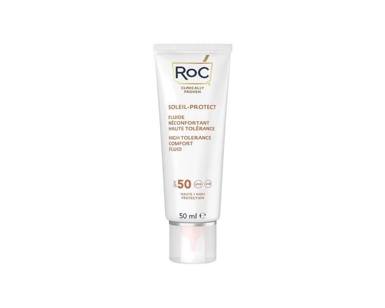 RoC Soleil-Protect High Tolerance Comfort Fluid SPF 50 UVA/B Protection Face Moisturizer 50ml