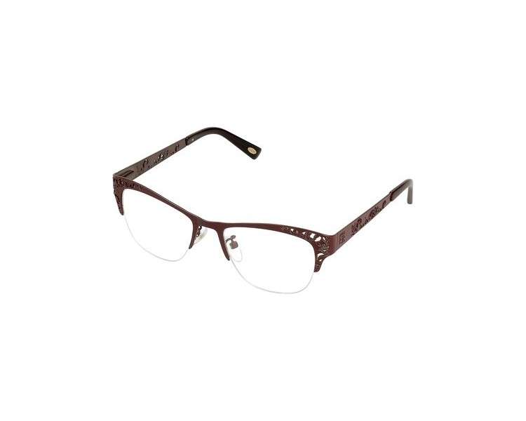 Loewe Unisex Adult VLW444M510A57 Eyeglass Frames Shiny Brown 55