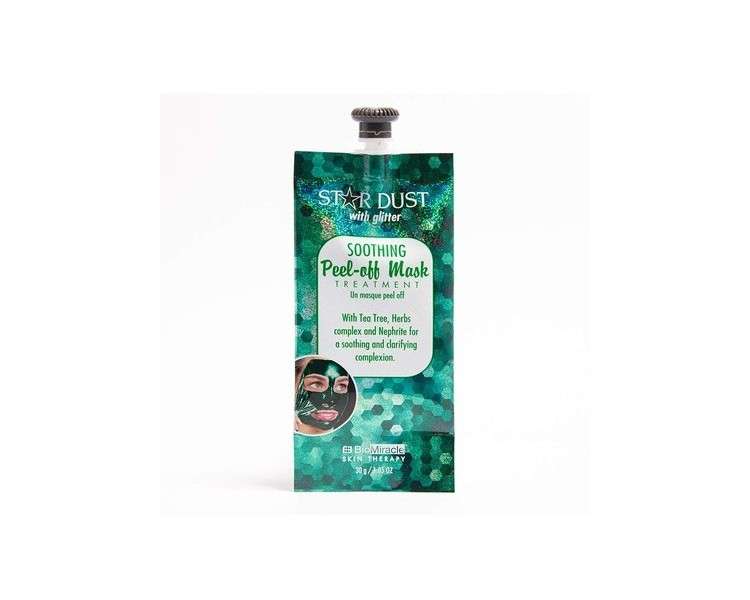 BioMiracle Skin Therapy Star Dust with Glitter Soothing Peel-off Face Mask Tea Tree 10g