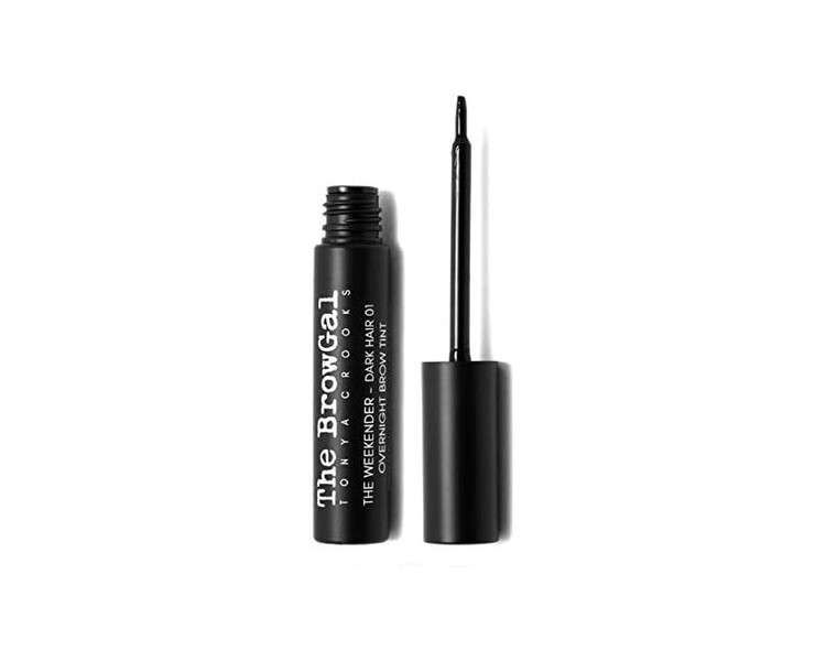 The BrowGal Weekender Overnight Brow Tint 01 Dark Hair