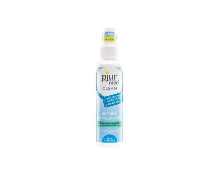 Pjur Med Clean Spray Antibacterial Hygiene Spray for Gentle Skin and Intimate Area Cleansing 100ml