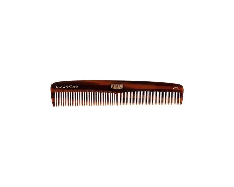 Uppercut Deluxe CT5 Tortoise Shell Comb - Detangling Wide Tooth Comb for Long and Short Hair Styles