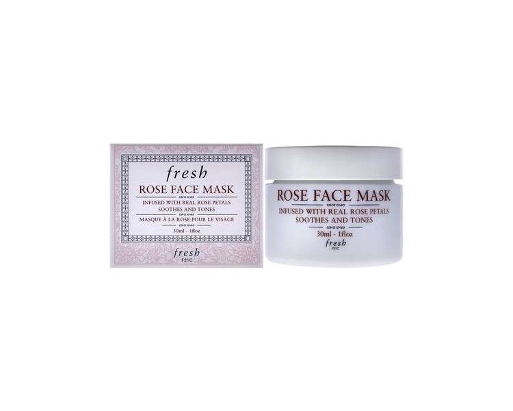 Fresh Rose Face Mask for Women 1oz