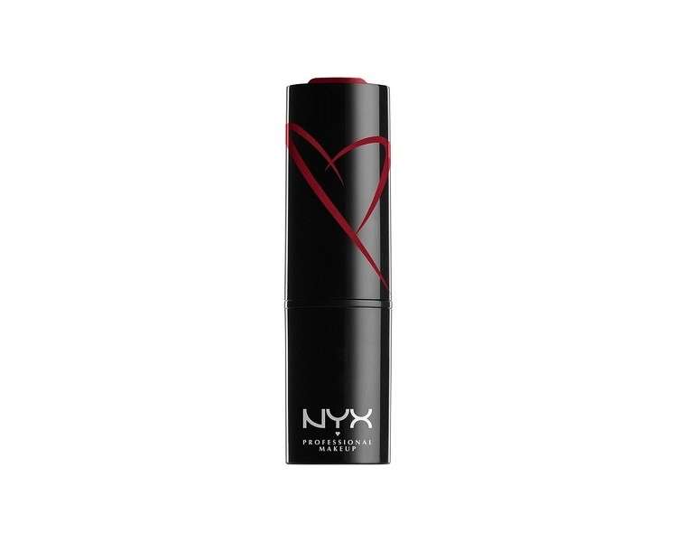 NYX Professional Makeup Shout Loud Satin Lipstick Ultra-Saturated Colour Vegan Formula 17 Everyone Lies