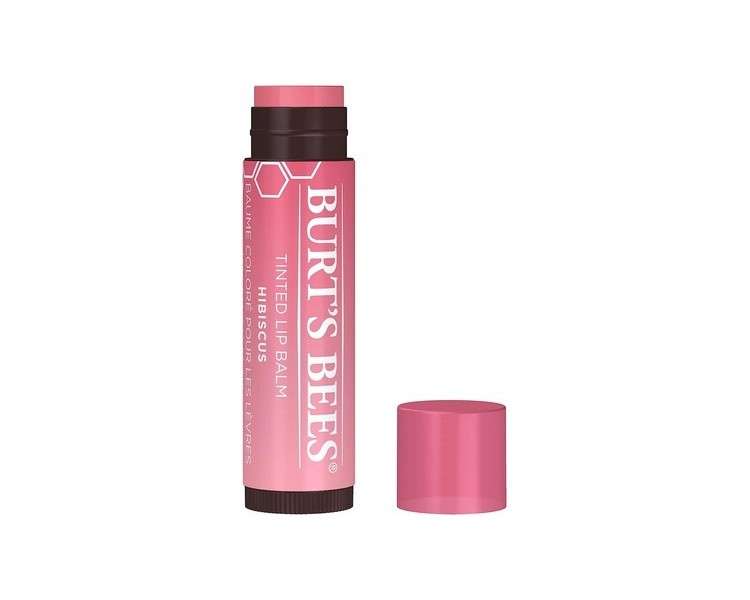 Burt's Bees Tinted Lip Balm Hibiscus Moisturizing Lip Tint with Shea Butter 4.25g