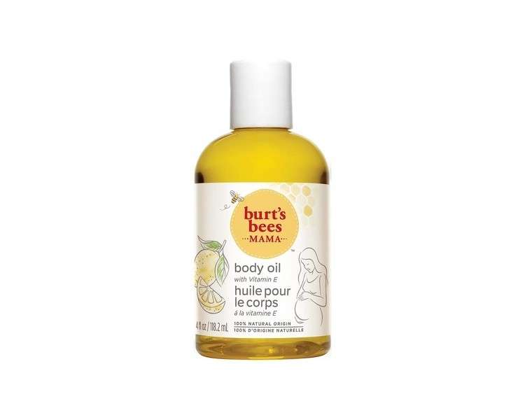 Burt's Bees Hydrating Body Oil for Pregnancy Stretch Marks with Vitamin E Sweet Almond Oil and Lemon Oil 118.2ml