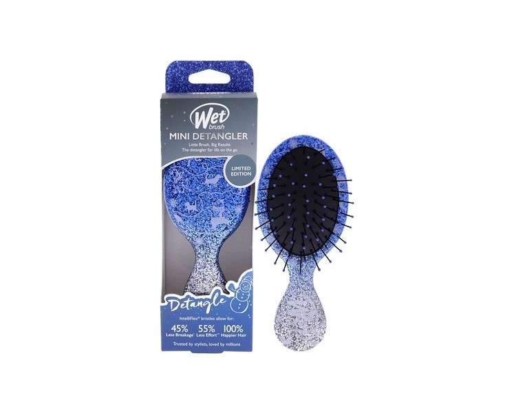 Holiday Breeze By Wet Brush For Women Mini Glitter Brush Winter Detangling