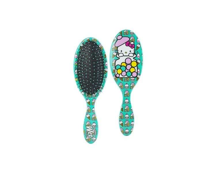 WetBrush Original Detangler Hairbrush UltraSoft Bristles Ergonomic Handle Hello Kitty Candy Jar Blue