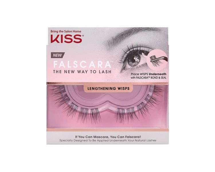 KISS Falscara DIY Eyelash Extension Lengthening Wisps Featherlight Synthetic Reusable Artificial Eyelashes 24 Mini Lash Clusters