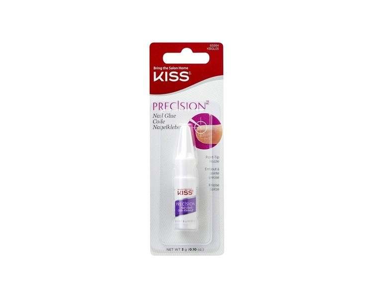 Kiss Nail Glue with Dosing Syringe 3g Transparent