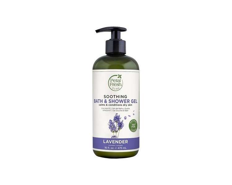 Petal Fresh Soothing Lavender Bath & Shower Gel 16 oz.