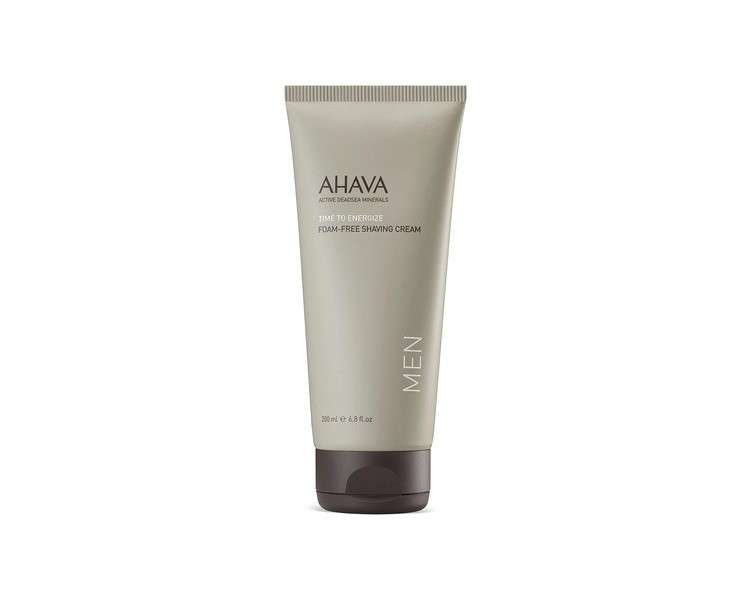 Ahava Men's Shaving Cream Natural Vegan Dead Sea Foam Free Perfect for Sensitive Skin 200ml