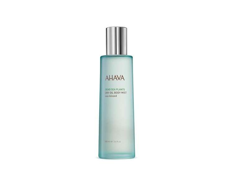 AHAVA Dry Oil Body Mist Sea-Kissed Aqua 100ml Dead Sea Minerals Aromatic and Gentle Fragranced Spray Keeps Skin Soft with a Natural Glow and Protective Hydrating Layer for Women