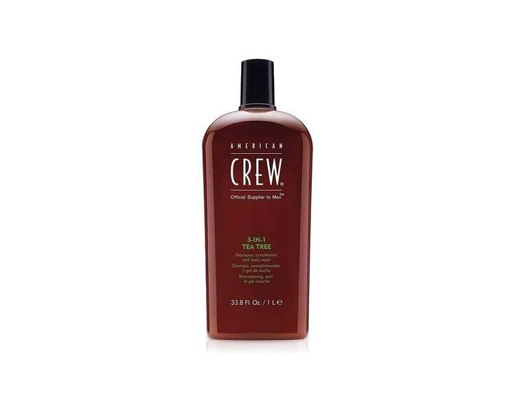 American Crew Haircare Tea Tree 3-in-1 Shampoo Conditioner & Body Wash 1000ml