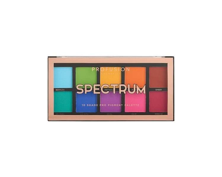 Profusion Cosmetics Spectrum Mixed 10 Shade Eyeshadow Palette