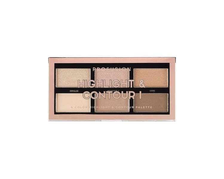 Profusion Cosmetics Mini Artistry Highlight & Contour I - Light Medium