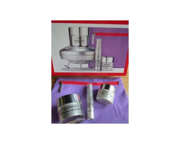 New Clinique Smart Gift Set SPF 15 50ml Moisturizer 10ml Serum 15ml Night Cream