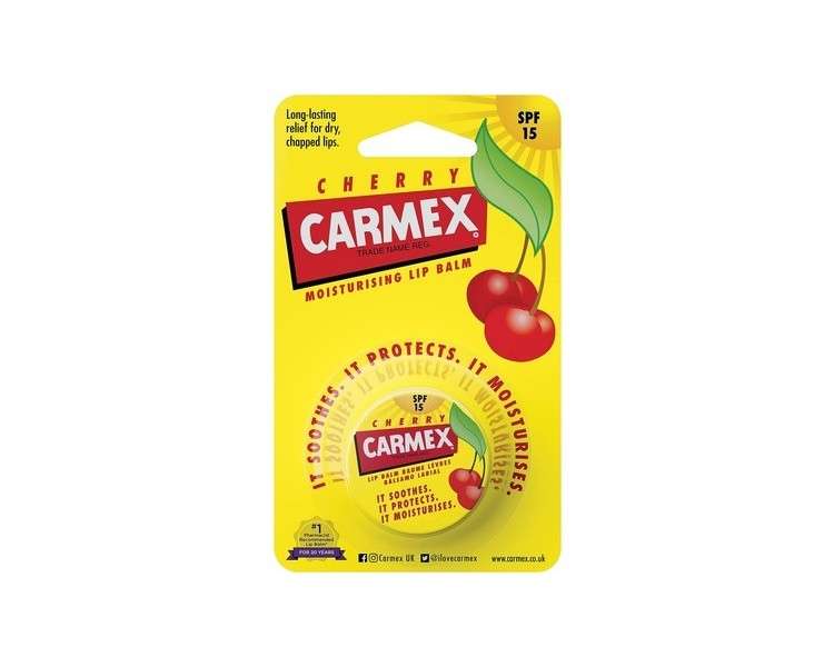 Carmex Cherry Moisturizing Lip Balm SPF15 -7.5g