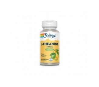 Solaray L-Theanine 200mg Healthy Mood Support and Focus Supplement with Vitamin B-6 30 Chewables