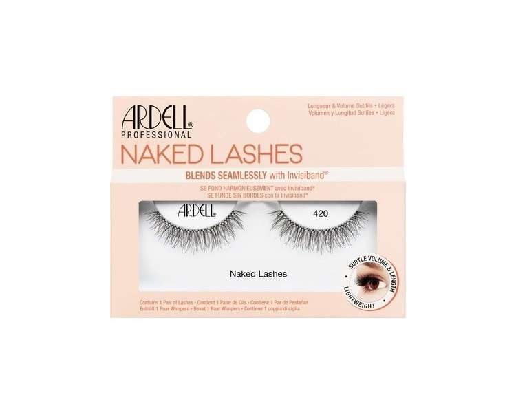 ARDELL Naked Lashes Real Hair Eyelashes Original Style 420 - Without Eyelash Glue