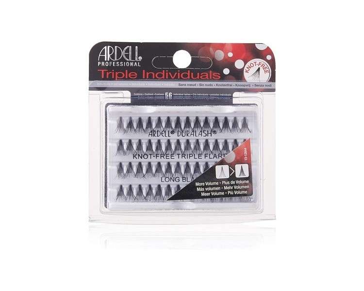 ARDELL Triple Individuals Knot-Free Long Black Eyelashes 25g