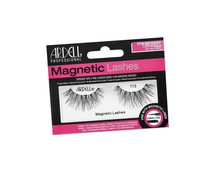 Ardell Single Magnetic Lashes Style 113 - Ideal for Use with Magnetic Lash Liner