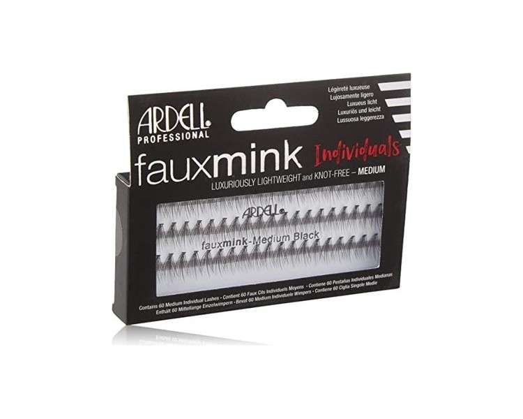 ARDELL Faux Mink Individual Medium Black Eyelashes 25g