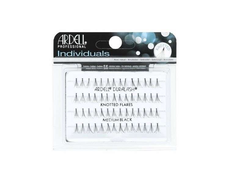 Ardell Individual Natural False Eyelashes Knotted Flares Medium Black