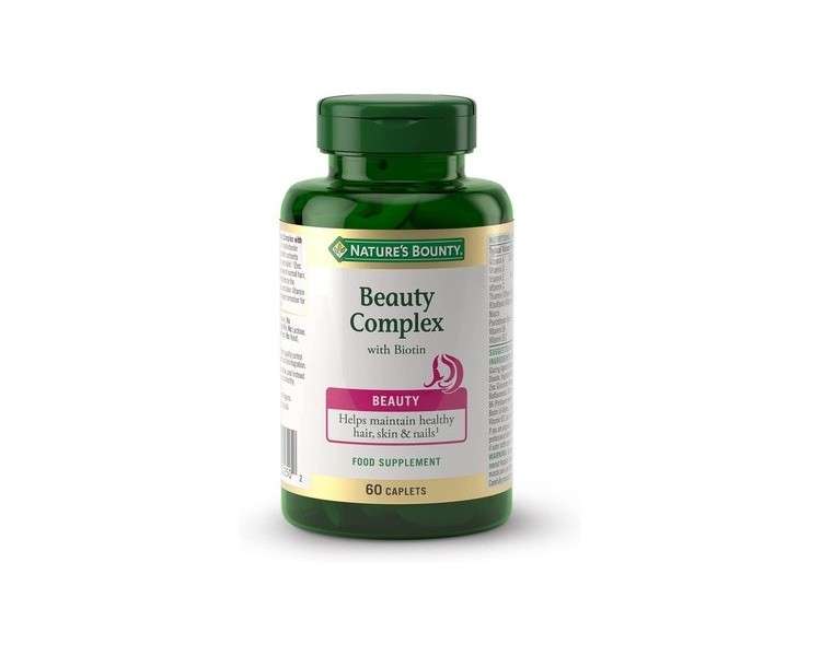 Nature's Bounty Beauty Complex with Biotin Collagen and Vitamins A, C, E 60 Capsules