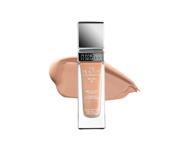 Physicians Formula The Healthy Foundation SPF 20 Light to Medium Coverage with Brightening Complex and Antioxidant Blend LN3