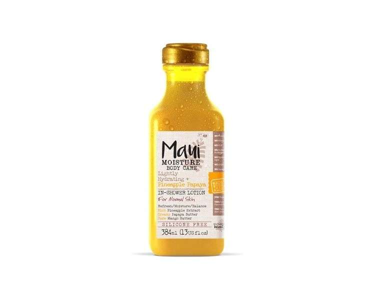 Maui Moisture Lightly Hydrating Body In-Shower Lotion Pineapple Papaya for Normal Skin 384ml