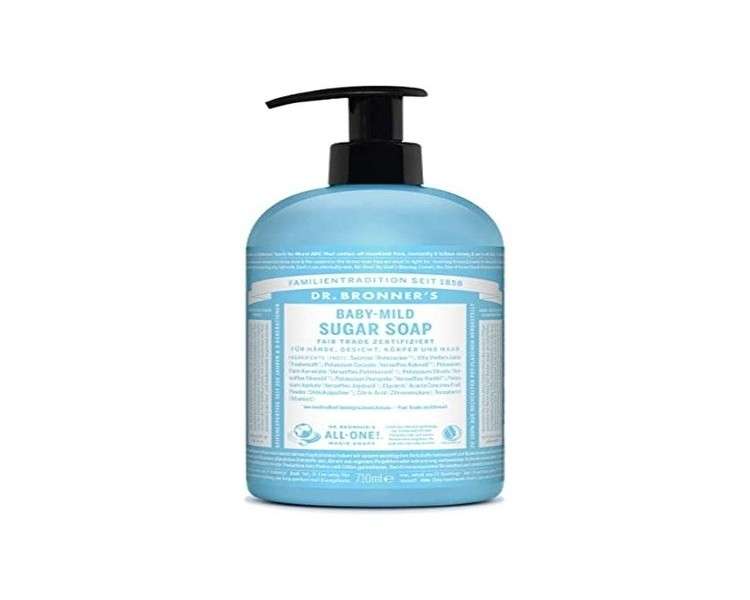 Dr. Bronner's Organic Sugar Soap Baby Mild 710ml Black Neutral